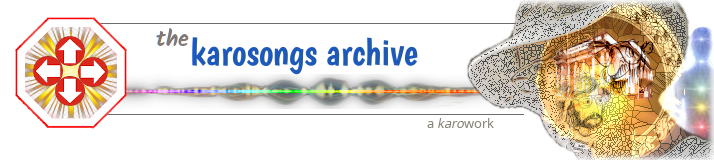 Welcome to the karosongs archive page banner