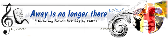 Away is no longer there song page banner