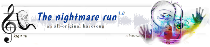 The nightmare run song page banner