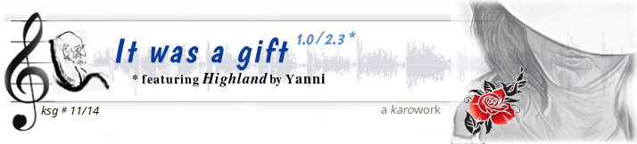 It was a gift song page banner