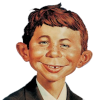 drawing of Alfred E Neuman, the what me worry guy